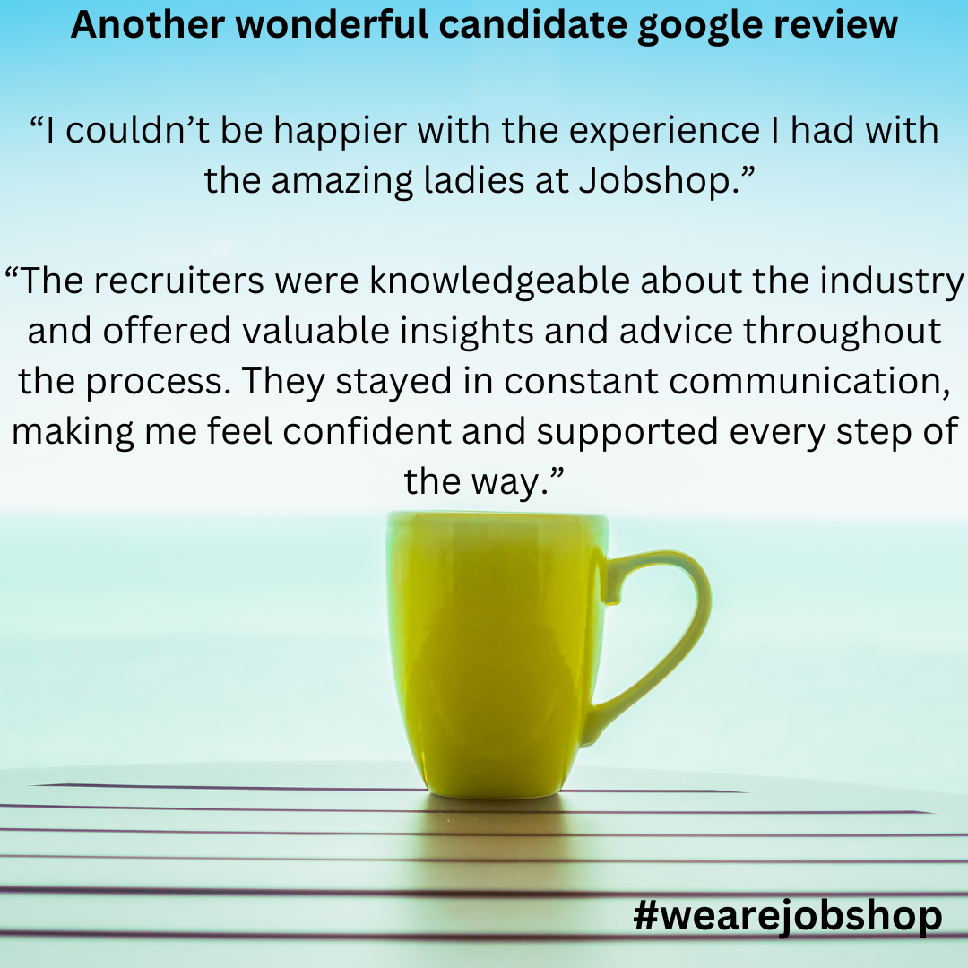 Another 5* review from one of our happy candidates